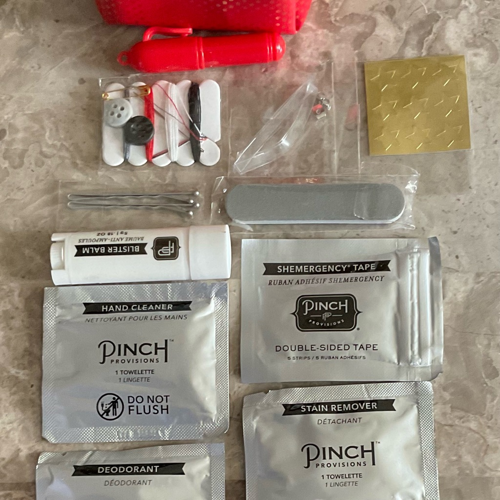 Pinch Provisions Emergency Travel Kit  Silver  Red Accessories
